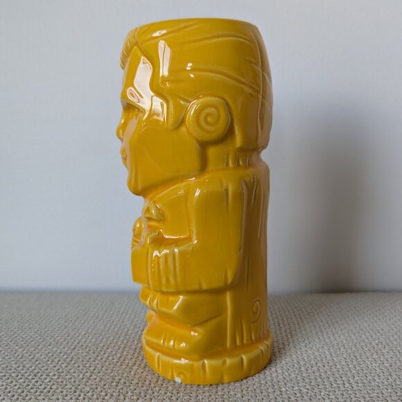 Geeki Tiki Orange-Yellow Captain Kirk Star Trek Tiki Mug, 16oz - Picture 5 of 8